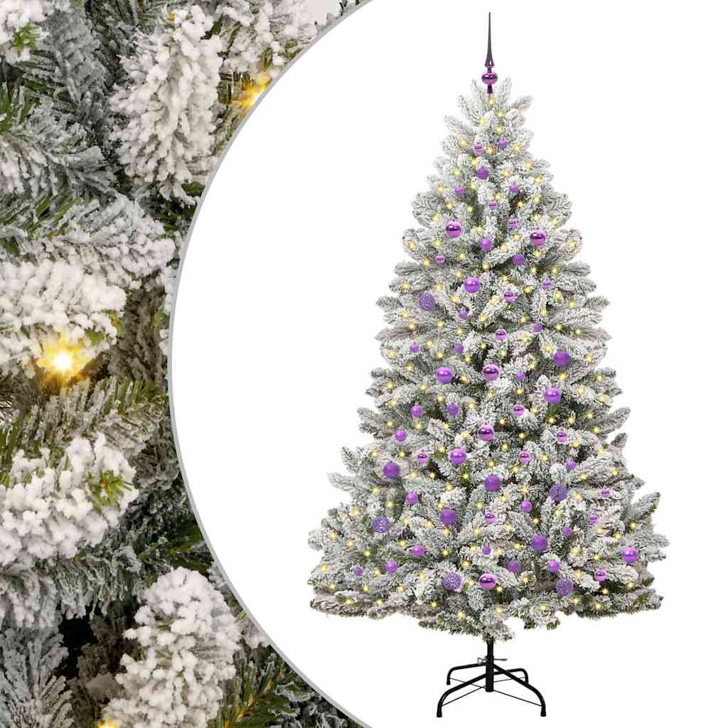Albero di Natale artificiale 210 cm 300 LED Bianco caldo