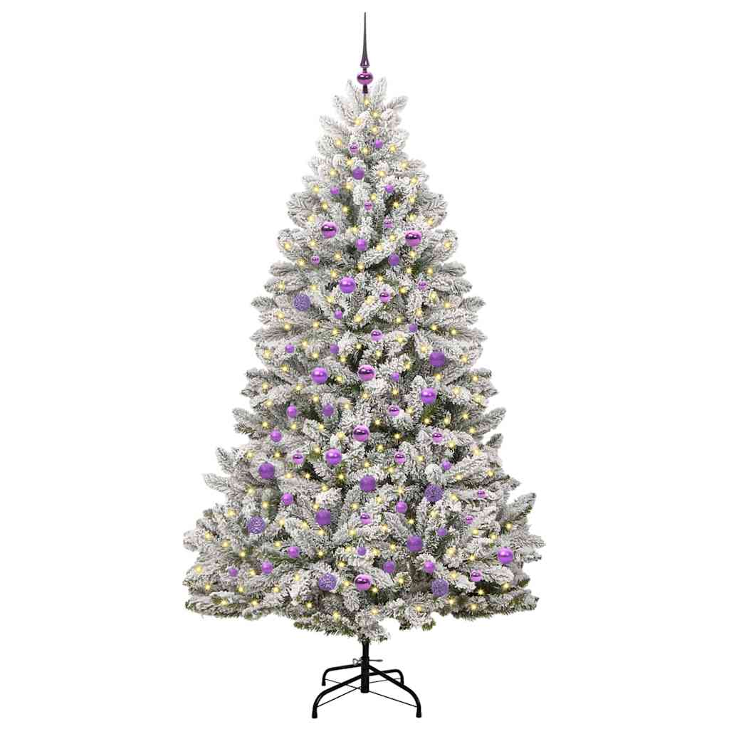 Albero di Natale artificiale 210 cm 300 LED Bianco caldo