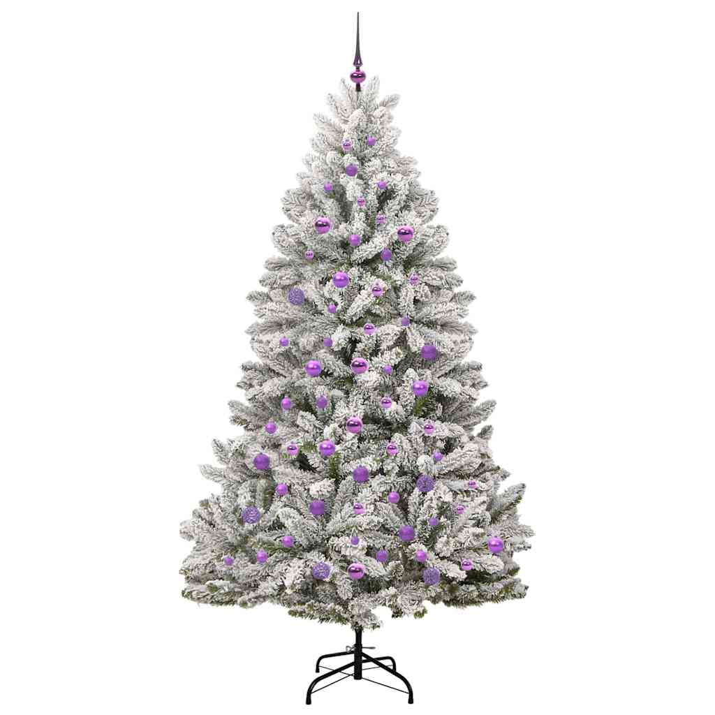 Albero di Natale artificiale 210 cm 300 LED Bianco caldo