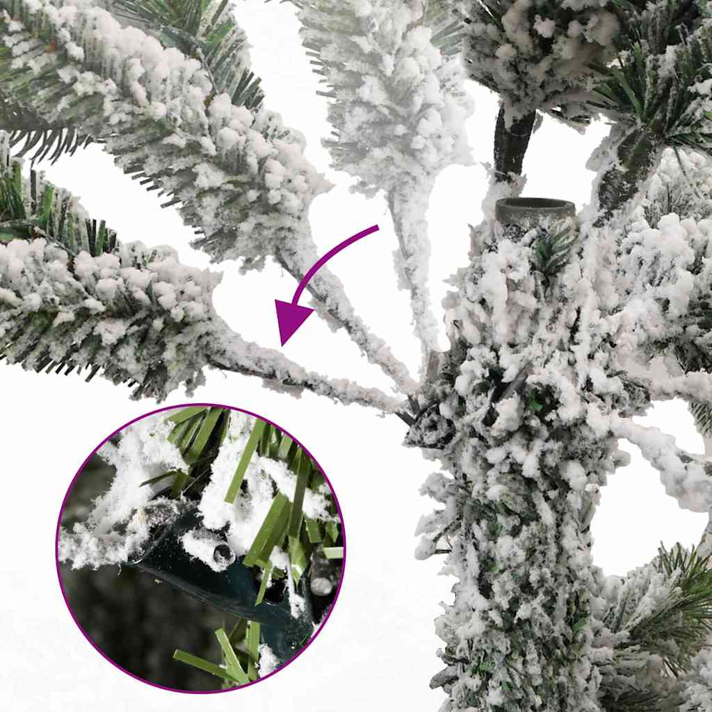 Albero di Natale artificiale 210 cm 300 LED Bianco caldo