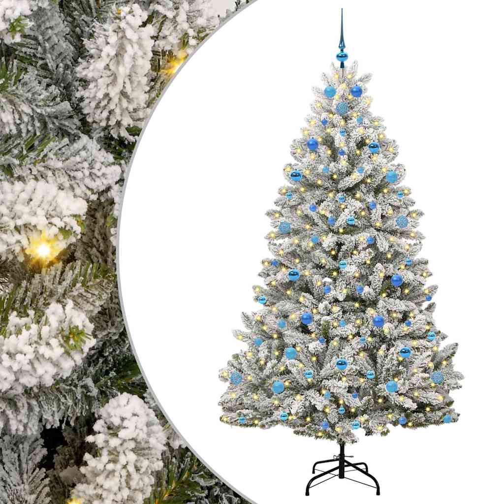 Albero di Natale artificiale 210 cm 300 LED Bianco caldo