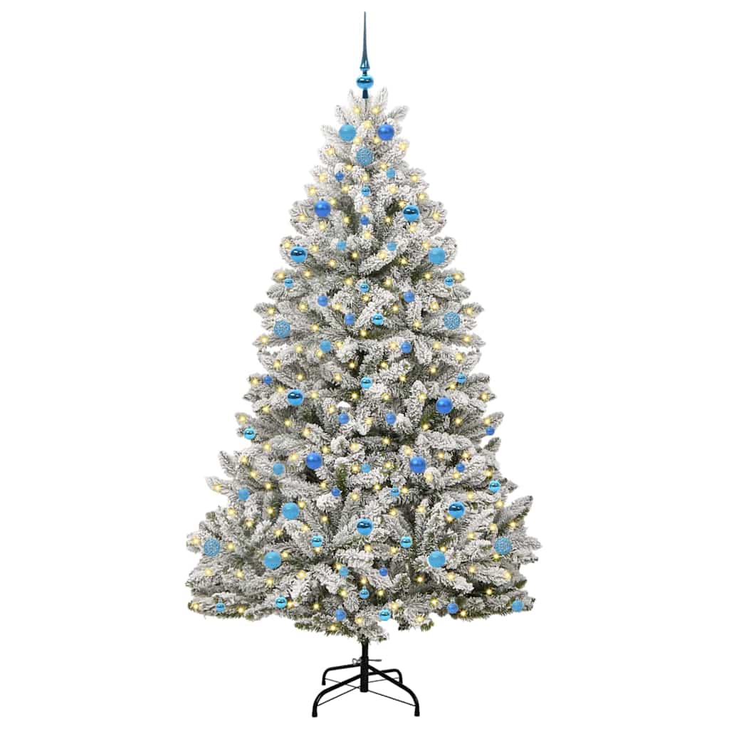 Albero di Natale artificiale 210 cm 300 LED Bianco caldo