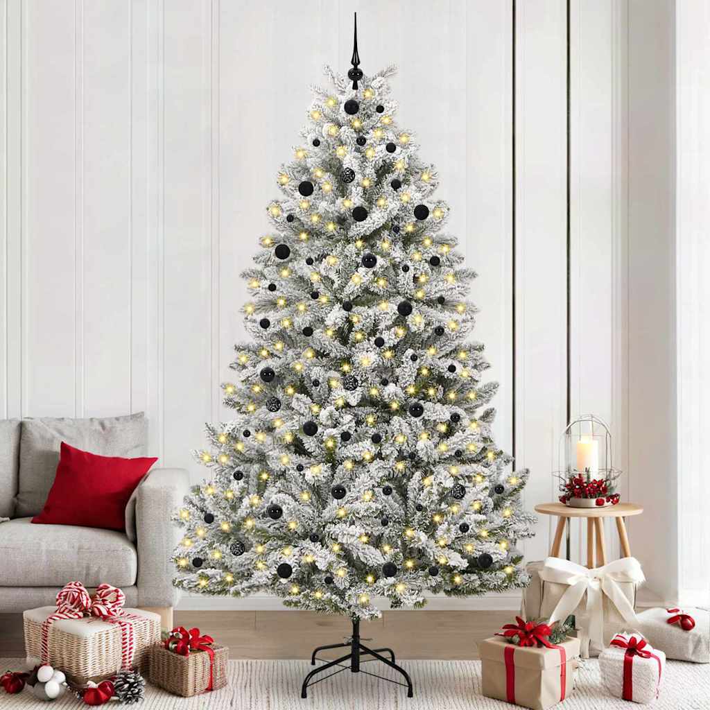 Albero di Natale artificiale 240 cm 300 LED Bianco caldo