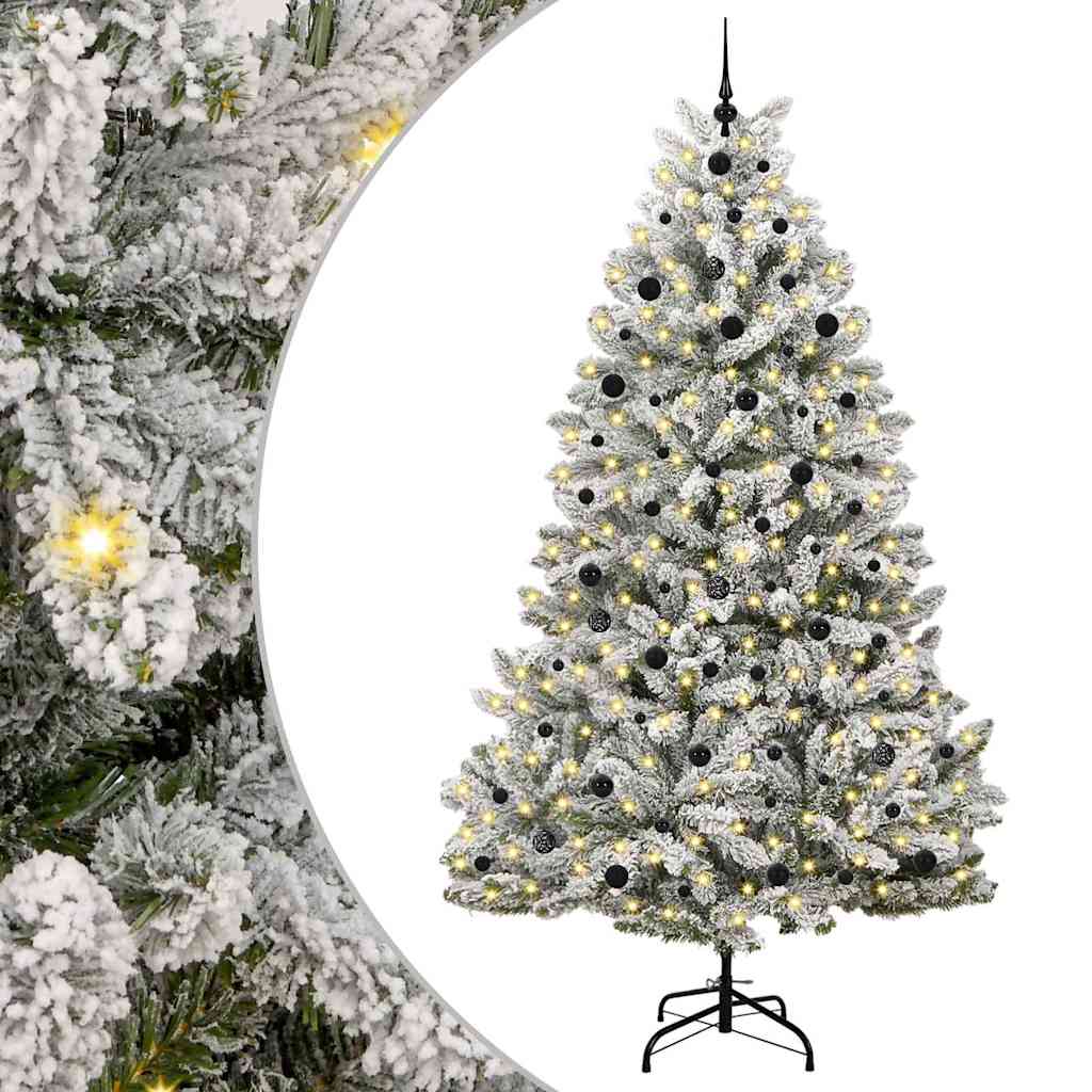 Albero di Natale artificiale 240 cm 300 LED Bianco caldo