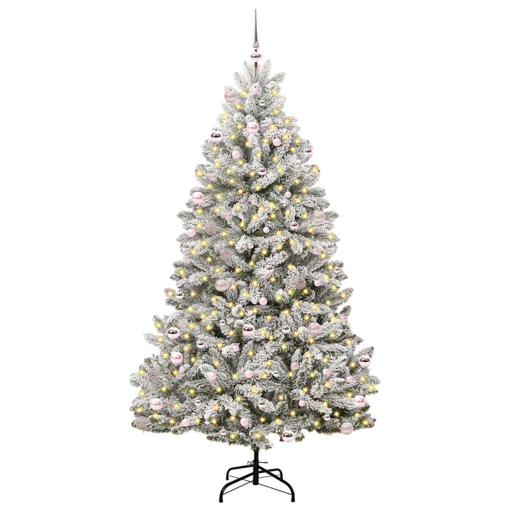 Albero di Natale artificiale 240 cm 300 LED Bianco caldo