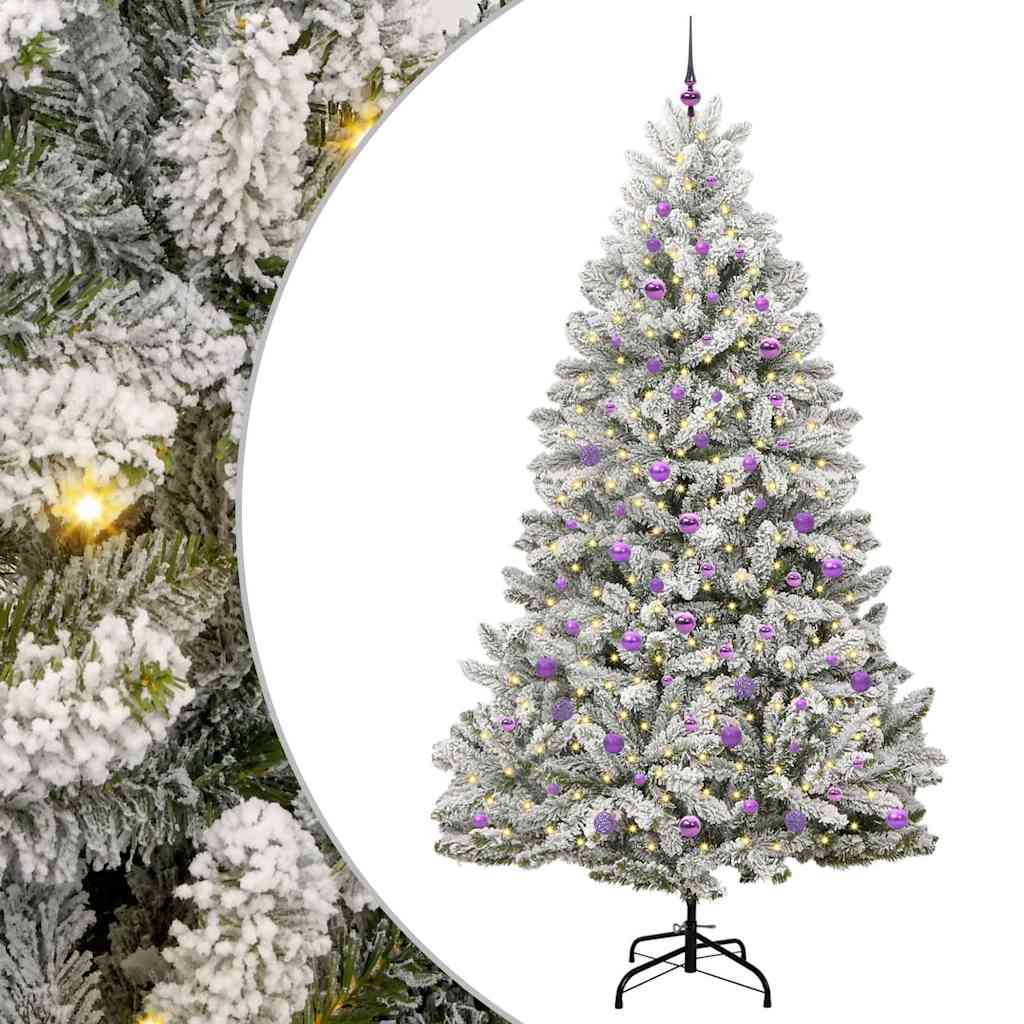 Albero di Natale artificiale 240 cm 300 LED Bianco caldo