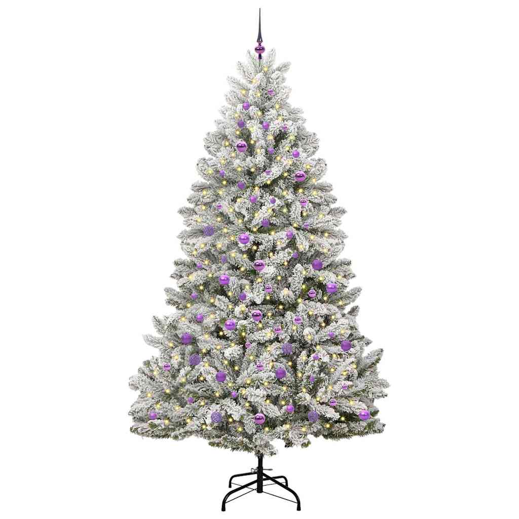 Albero di Natale artificiale 240 cm 300 LED Bianco caldo