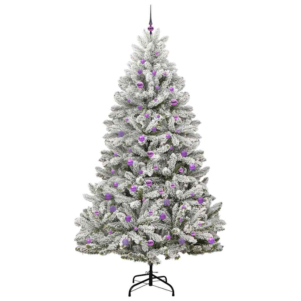 Albero di Natale artificiale 240 cm 300 LED Bianco caldo