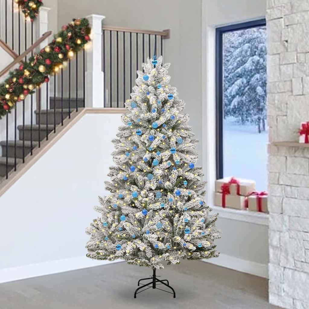 Albero di Natale artificiale 240 cm 300 LED Bianco caldo