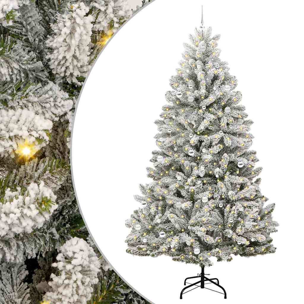 Albero di Natale artificiale 270 cm 300 LED Bianco caldo
