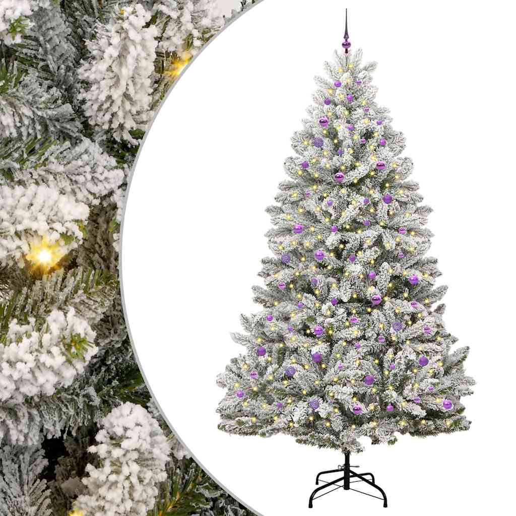 Albero di Natale artificiale 270 cm 300 LED Bianco caldo