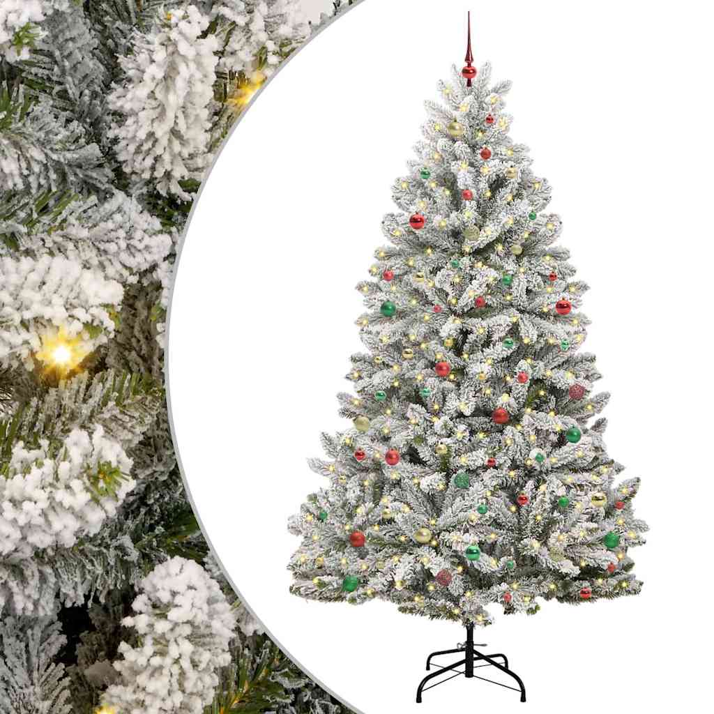 Albero di Natale artificiale 270 cm 300 LED Bianco caldo