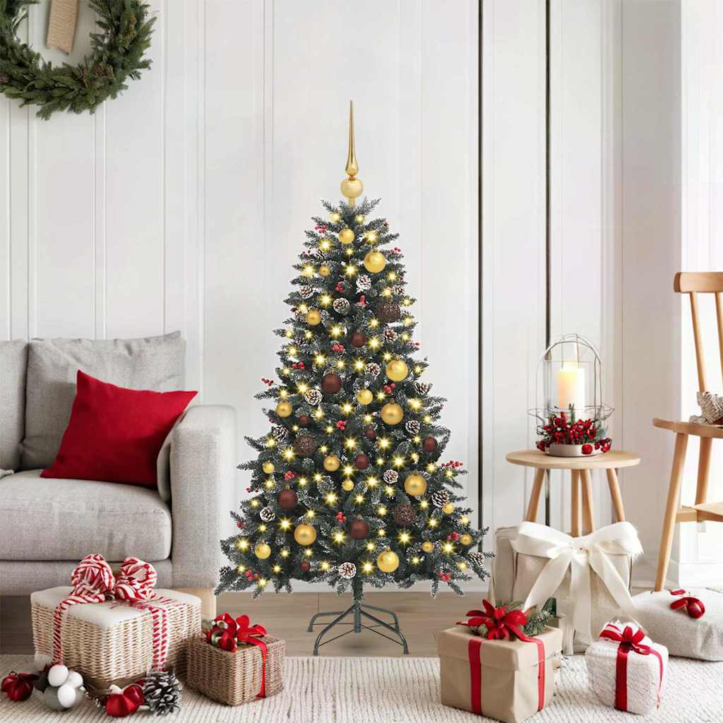 Albero di Natale artificiale con 150 LED Verde 120 cm