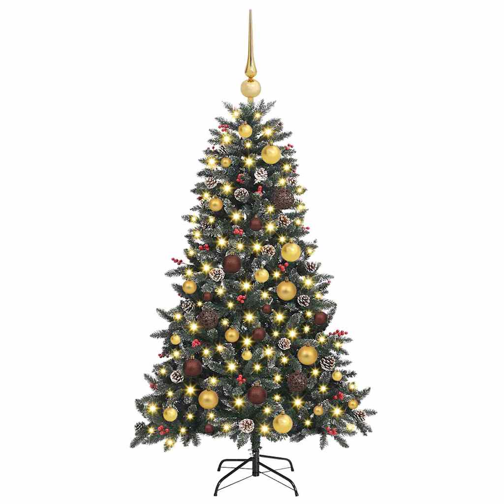 Albero di Natale artificiale con 150 LED Verde 120 cm