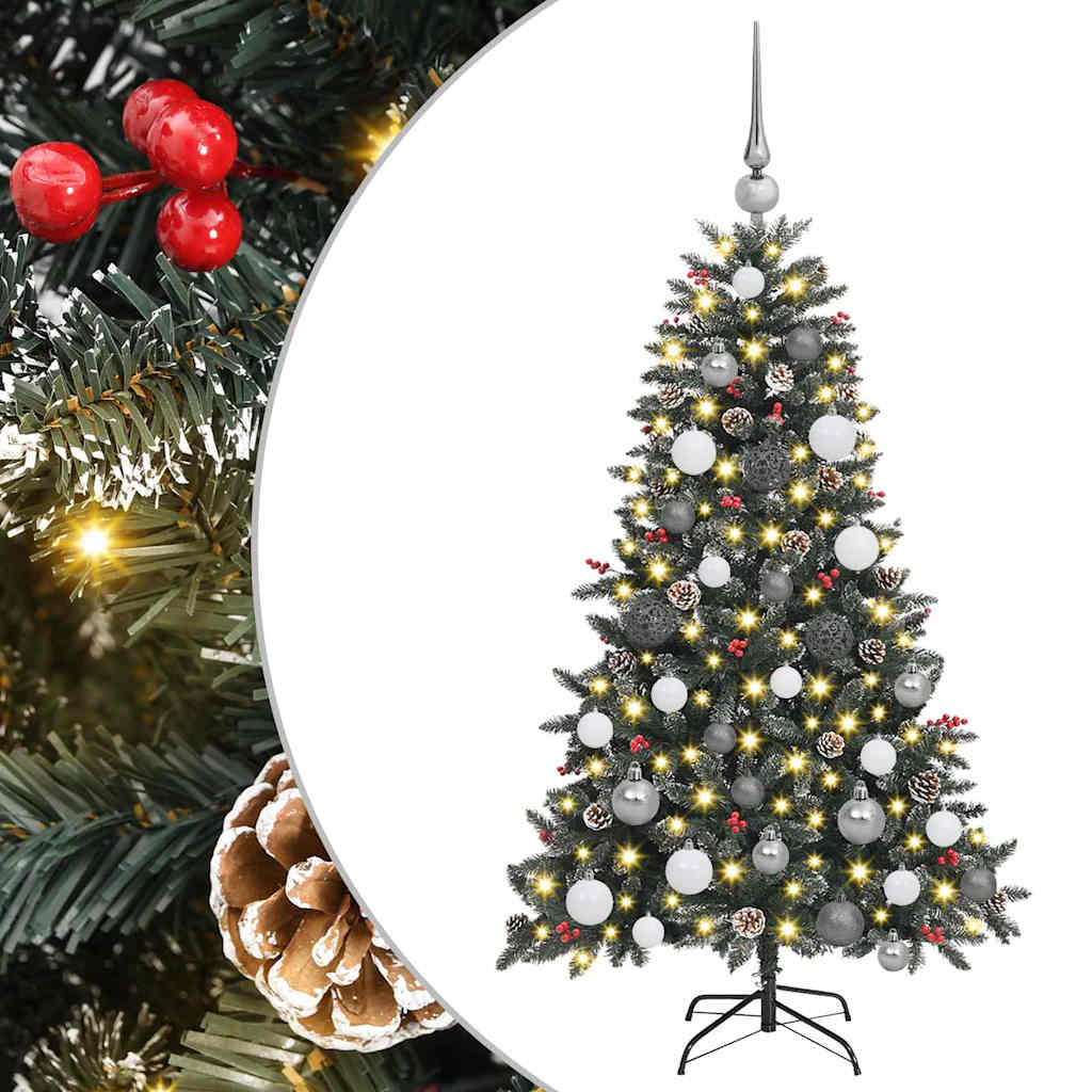 Albero di Natale artificiale con 150 LED Verde 120 cm