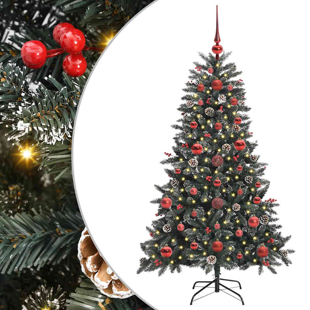Albero di Natale artificiale con 150 LED Verde 120 cm
