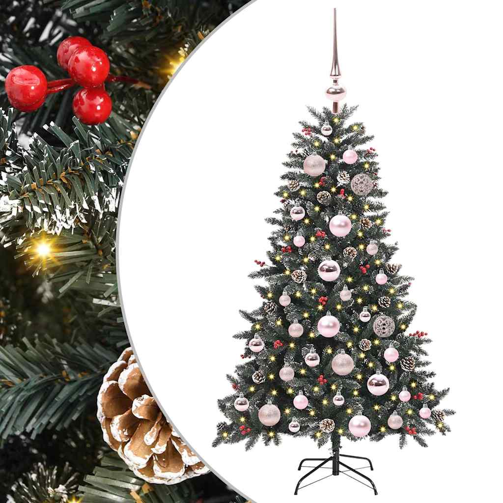 Albero di Natale artificiale con 150 LED Verde 120 cm