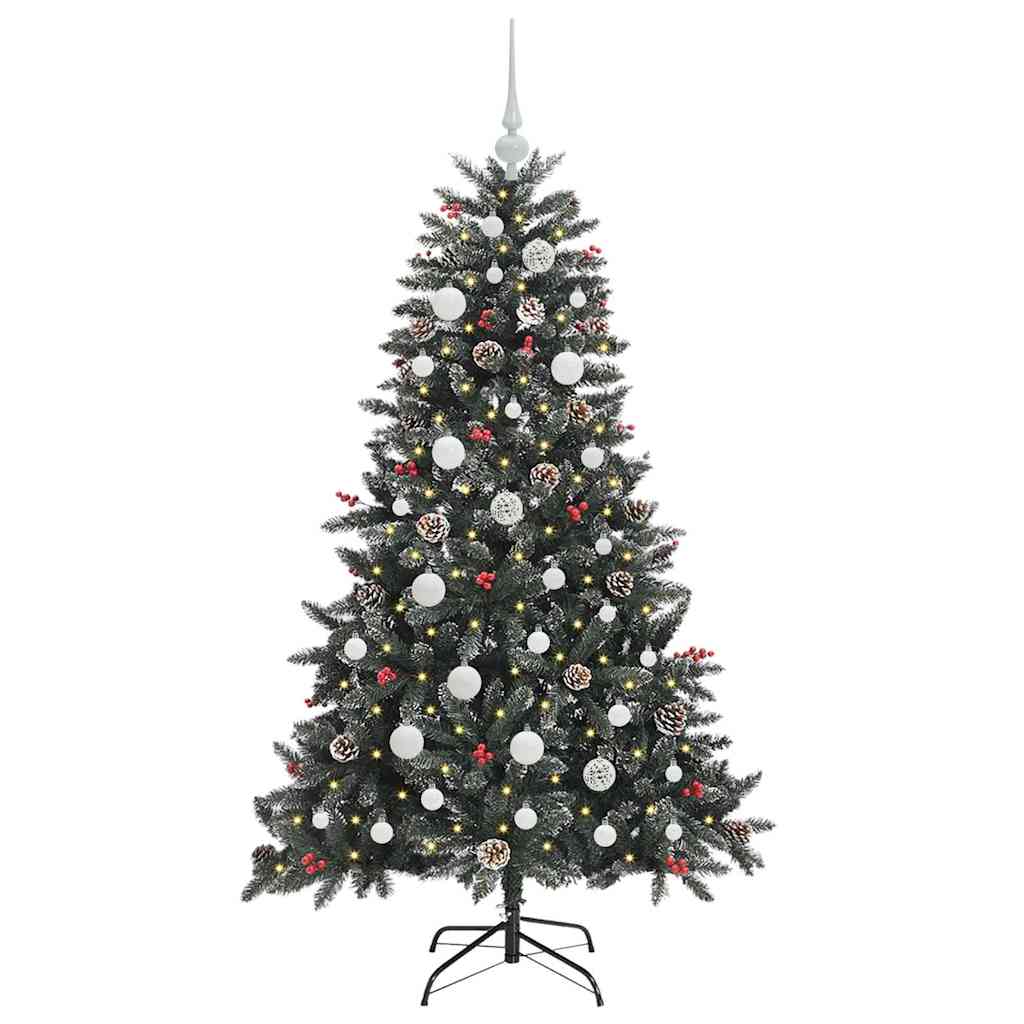 Albero di Natale artificiale con 150 LED Verde 120 cm