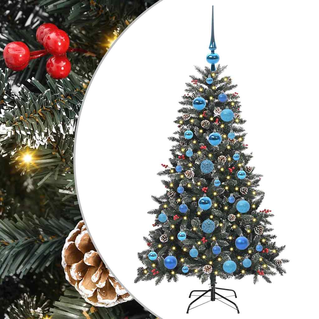Albero di Natale artificiale con 150 LED Verde 120 cm
