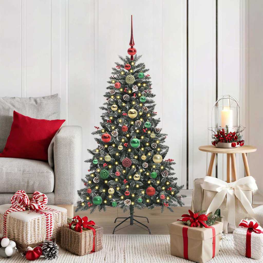 Albero di Natale artificiale con 150 LED Verde 120 cm