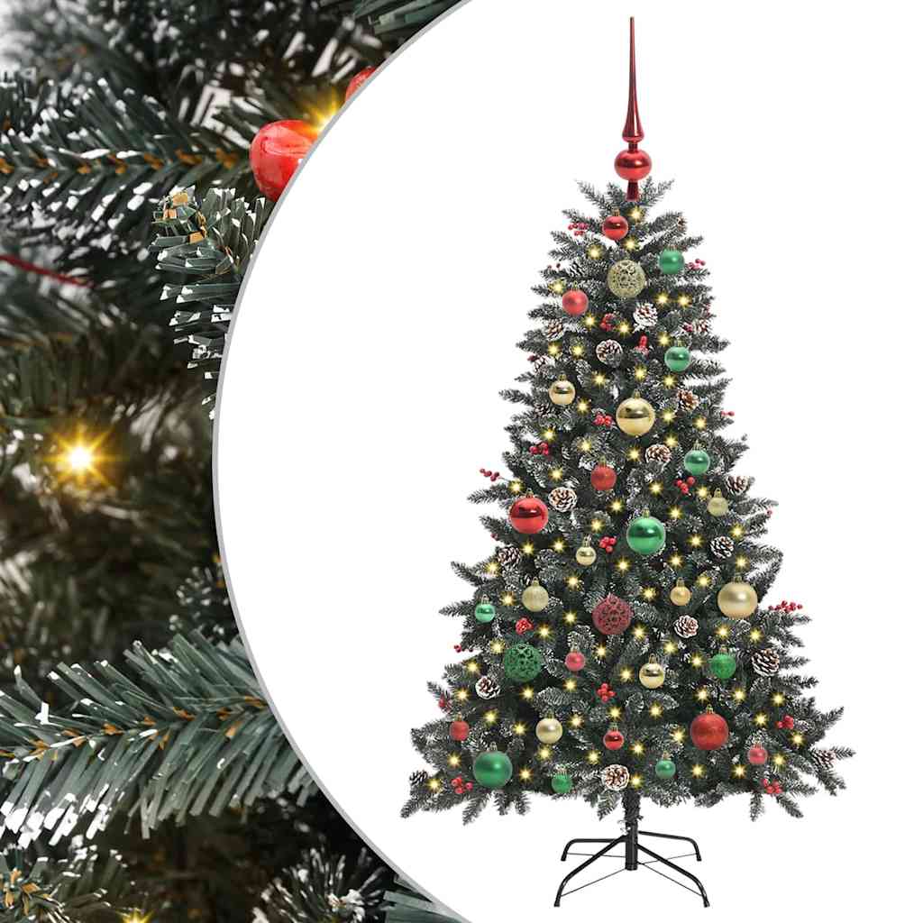 Albero di Natale artificiale con 150 LED Verde 120 cm