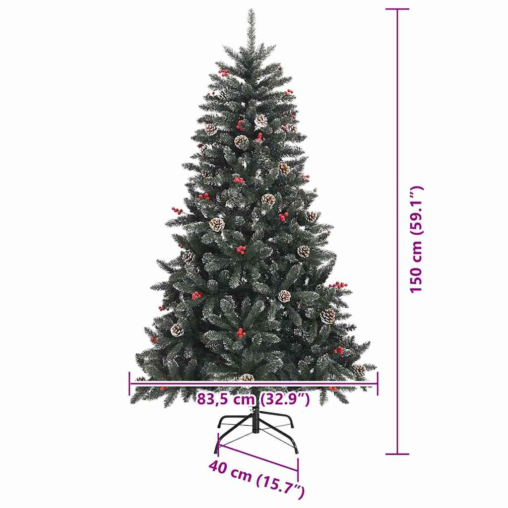 Albero di Natale artificiale Verde 150 cm
