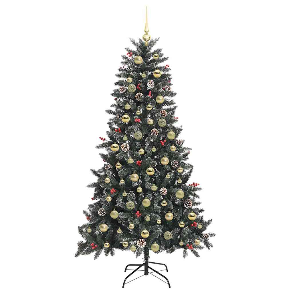 Albero di Natale artificiale con 300 LED Verde 180 cm