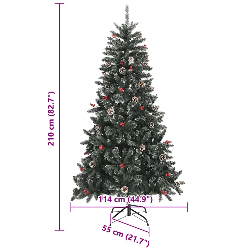 Albero di Natale artificiale Verde 210 cm