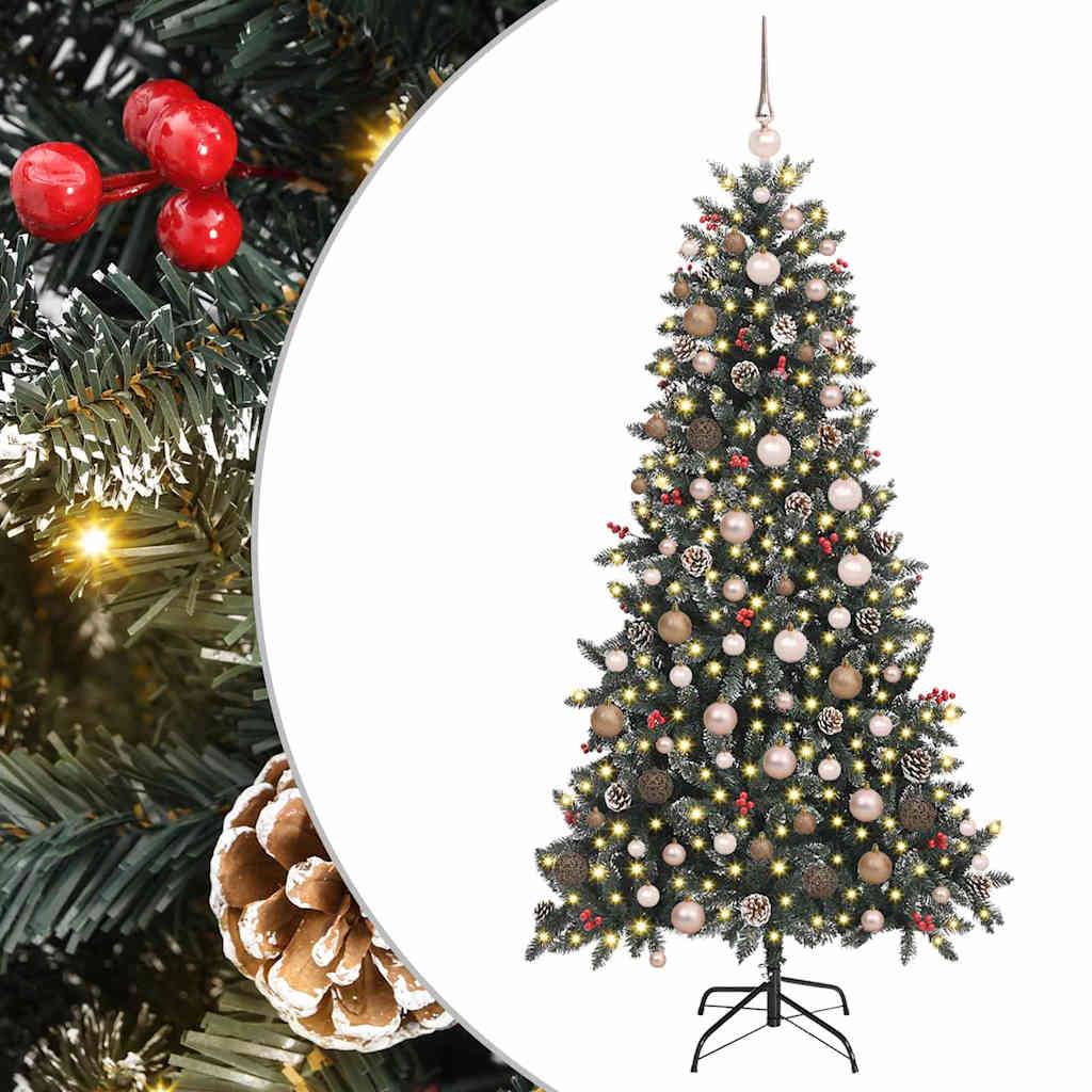 Albero di Natale artificiale con 300 LED Verde 210 cm