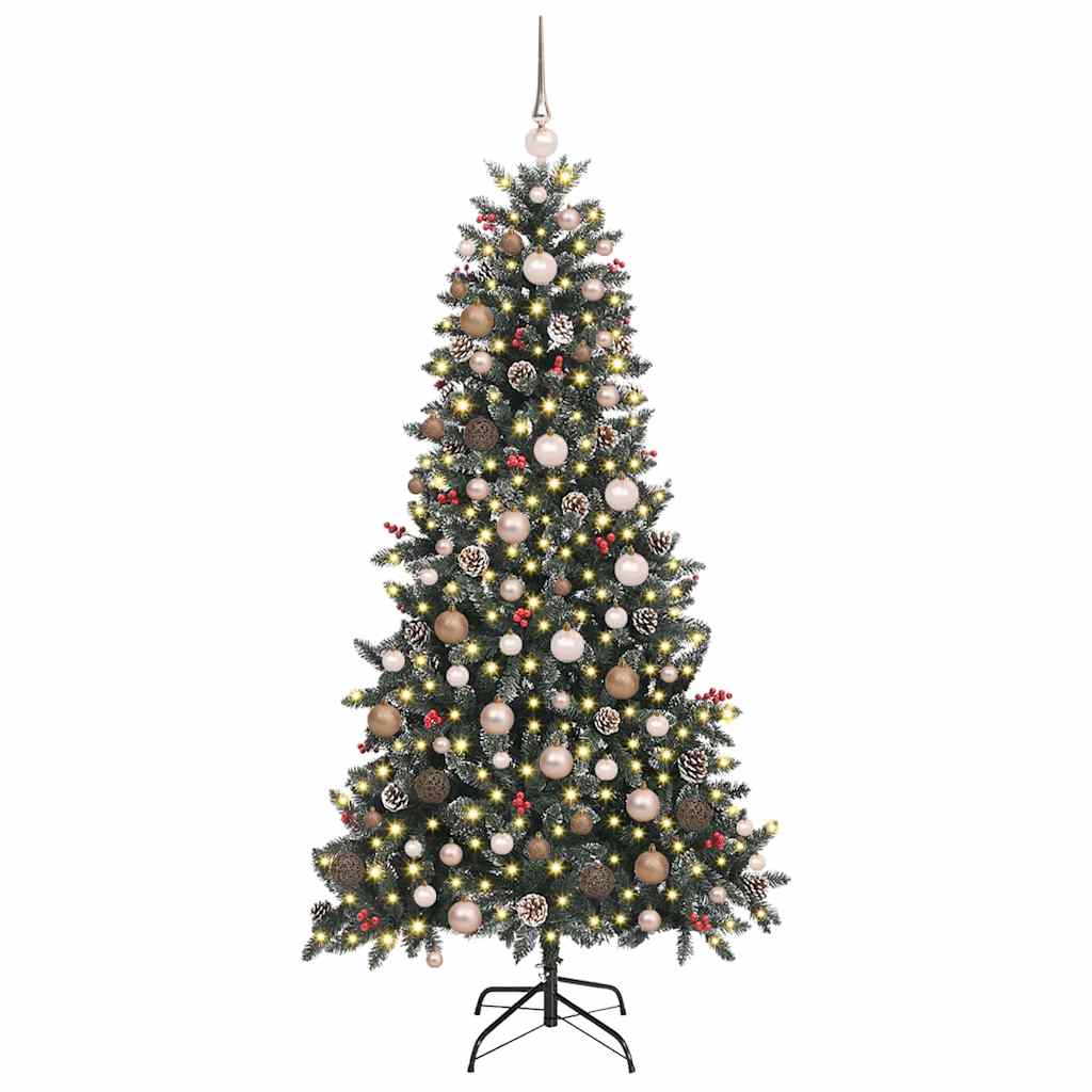 Albero di Natale artificiale con 300 LED Verde 210 cm