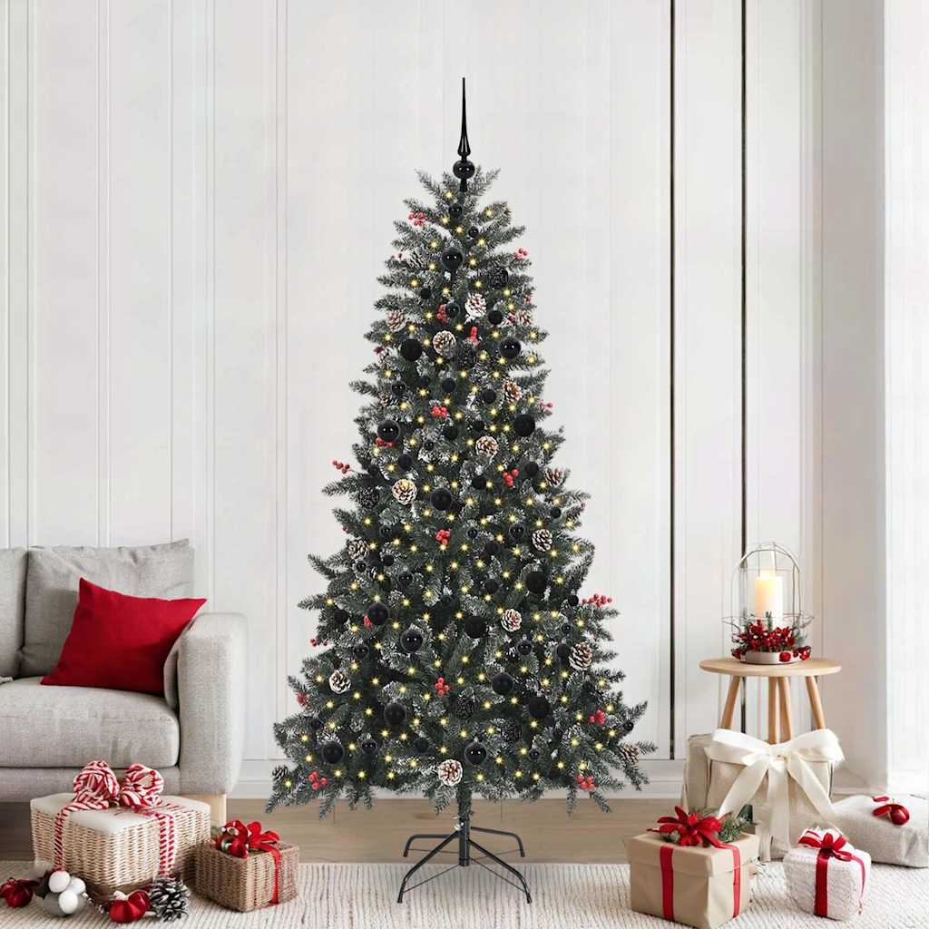 Albero di Natale artificiale con 300 LED Verde 210 cm