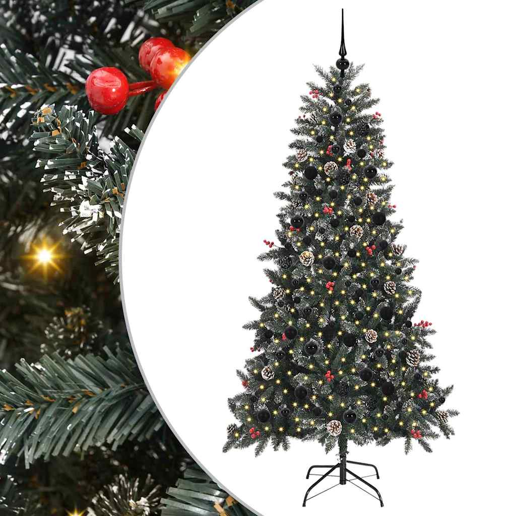 Albero di Natale artificiale con 300 LED Verde 210 cm