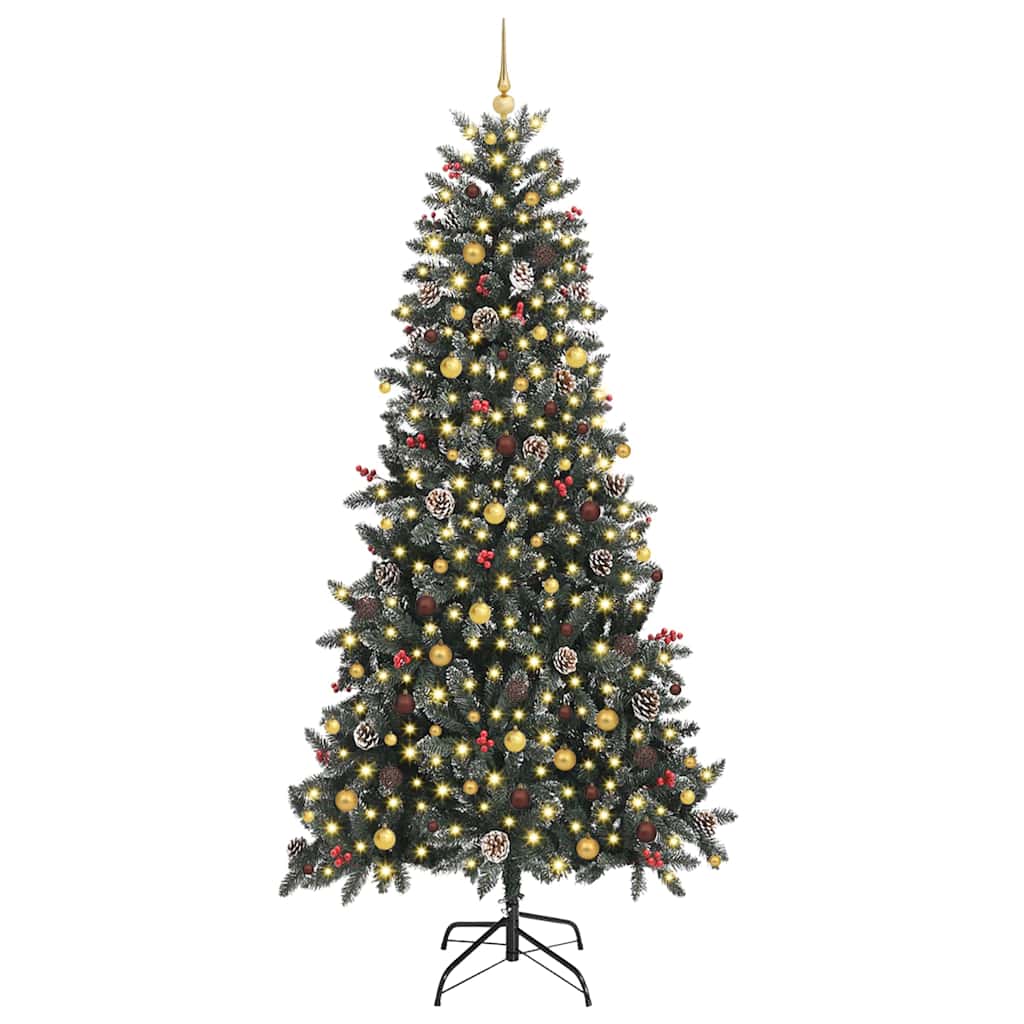 Albero di Natale artificiale con 300 LED Verde 240 cm
