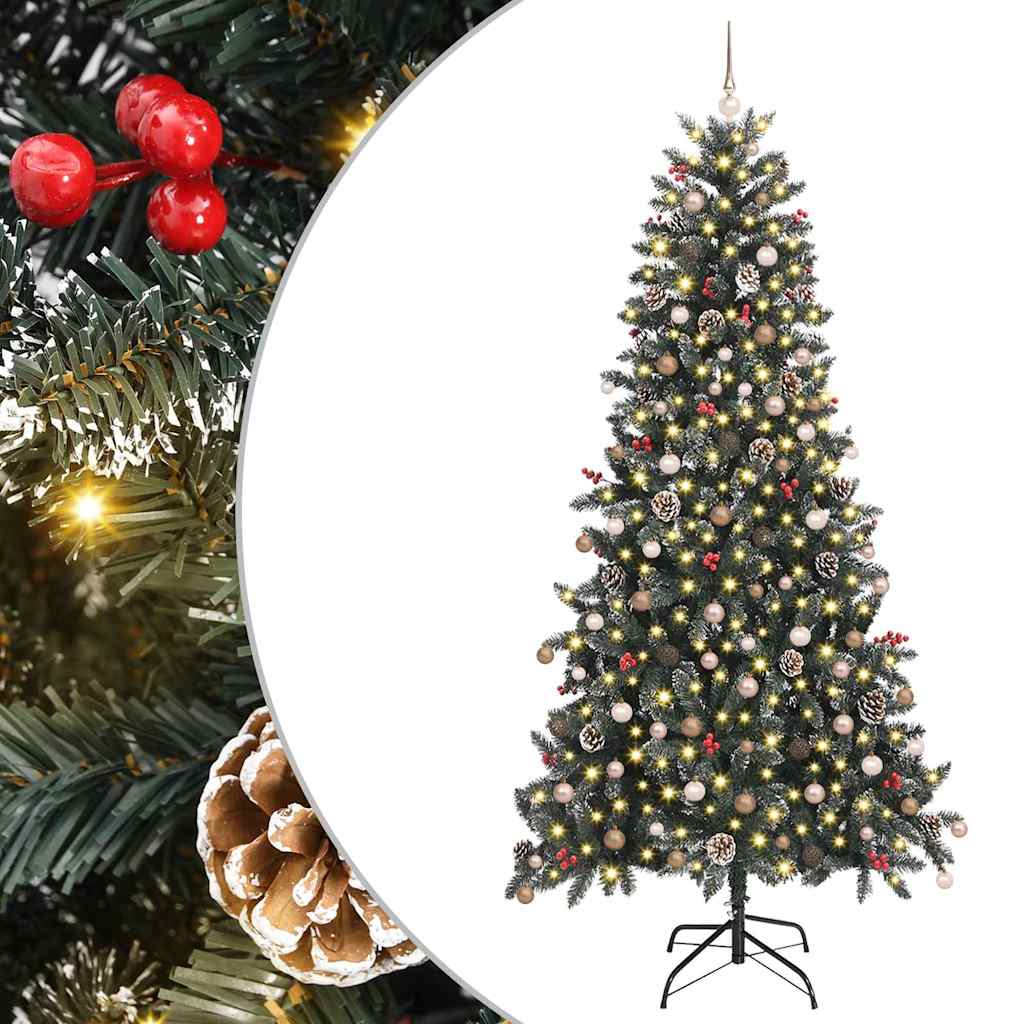Albero di Natale artificiale con 300 LED Verde 240 cm
