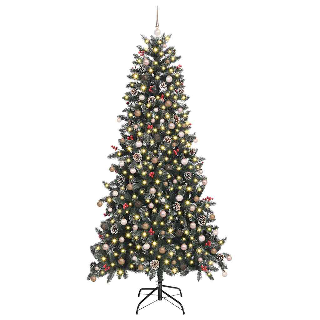 Albero di Natale artificiale con 300 LED Verde 240 cm