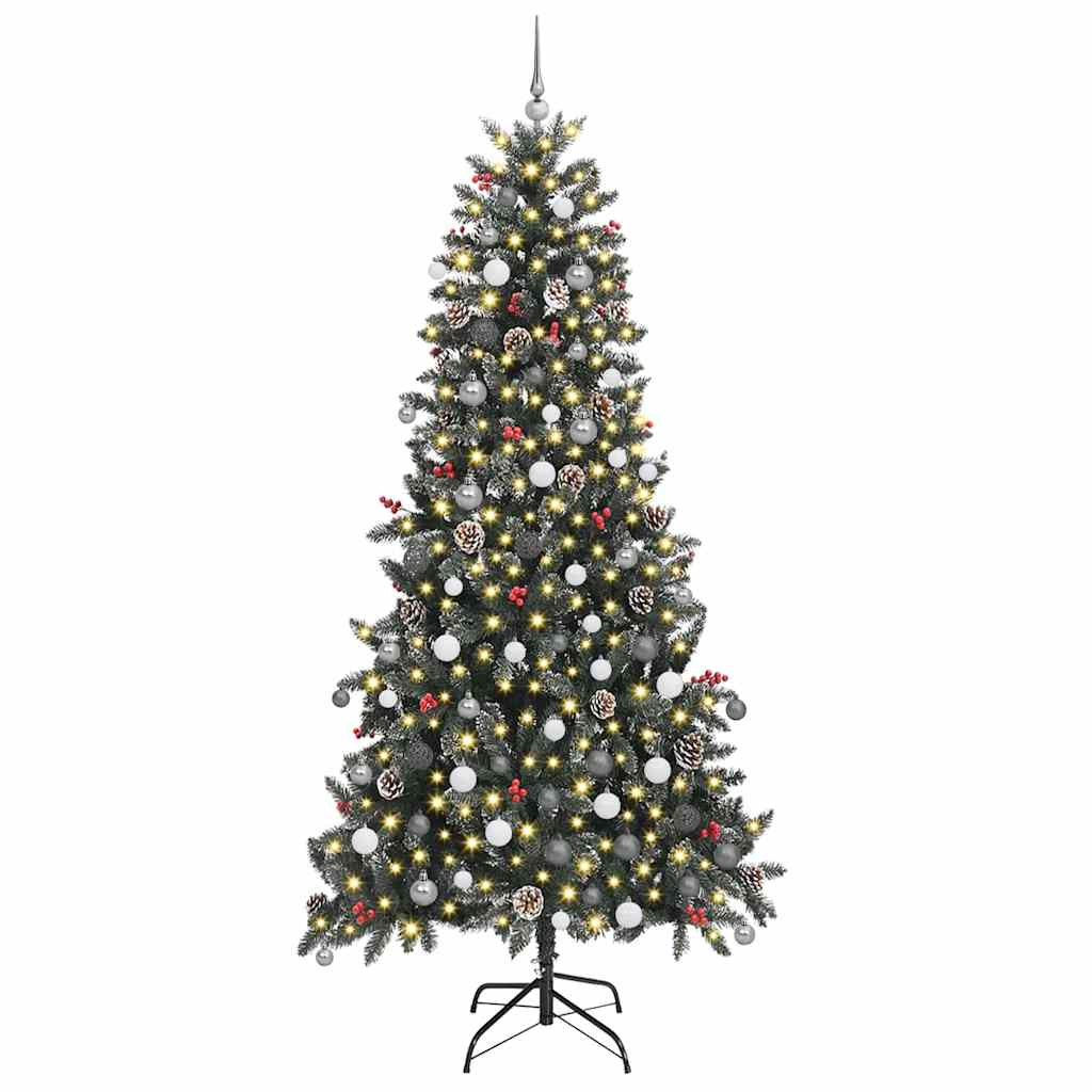 Albero di Natale artificiale con 300 LED Verde 240 cm