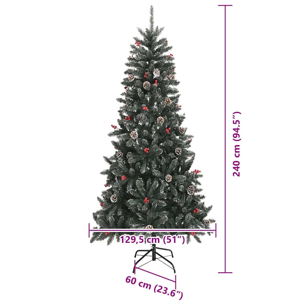 Albero di Natale artificiale Verde 240 cm