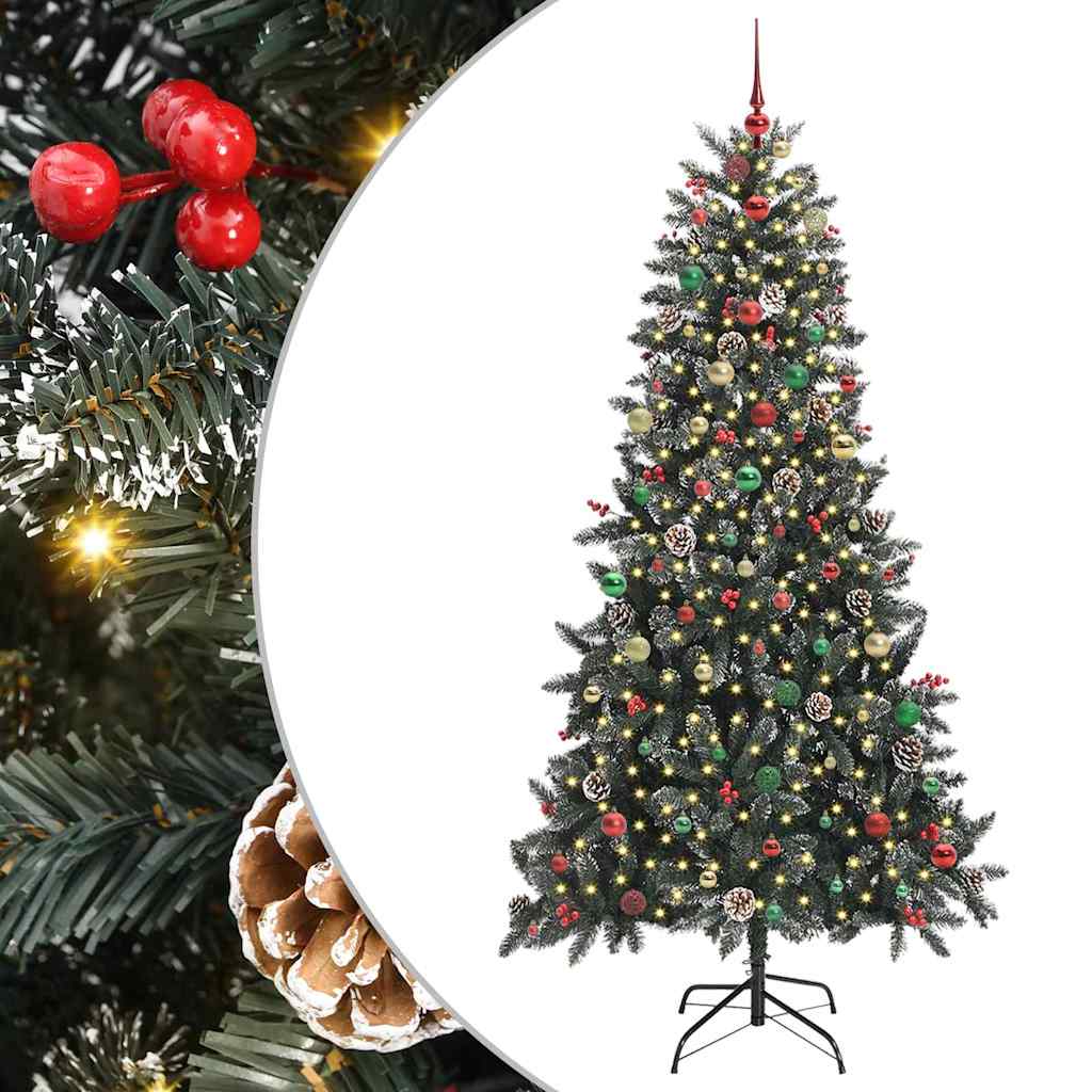 Albero di Natale artificiale con 300 LED Verde 240 cm