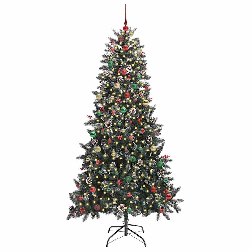 Albero di Natale artificiale con 300 LED Verde 240 cm