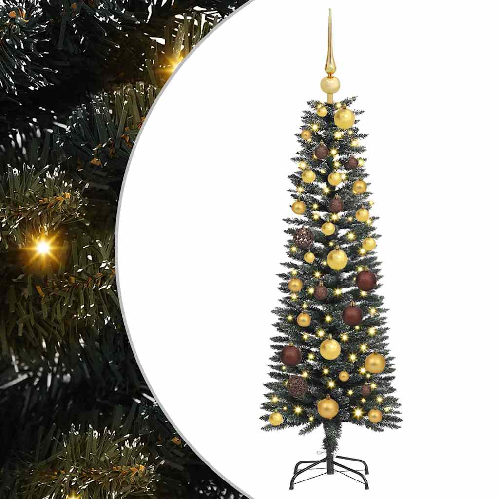 Albero di Natale artificiale con 150 LED Verde 120 cm