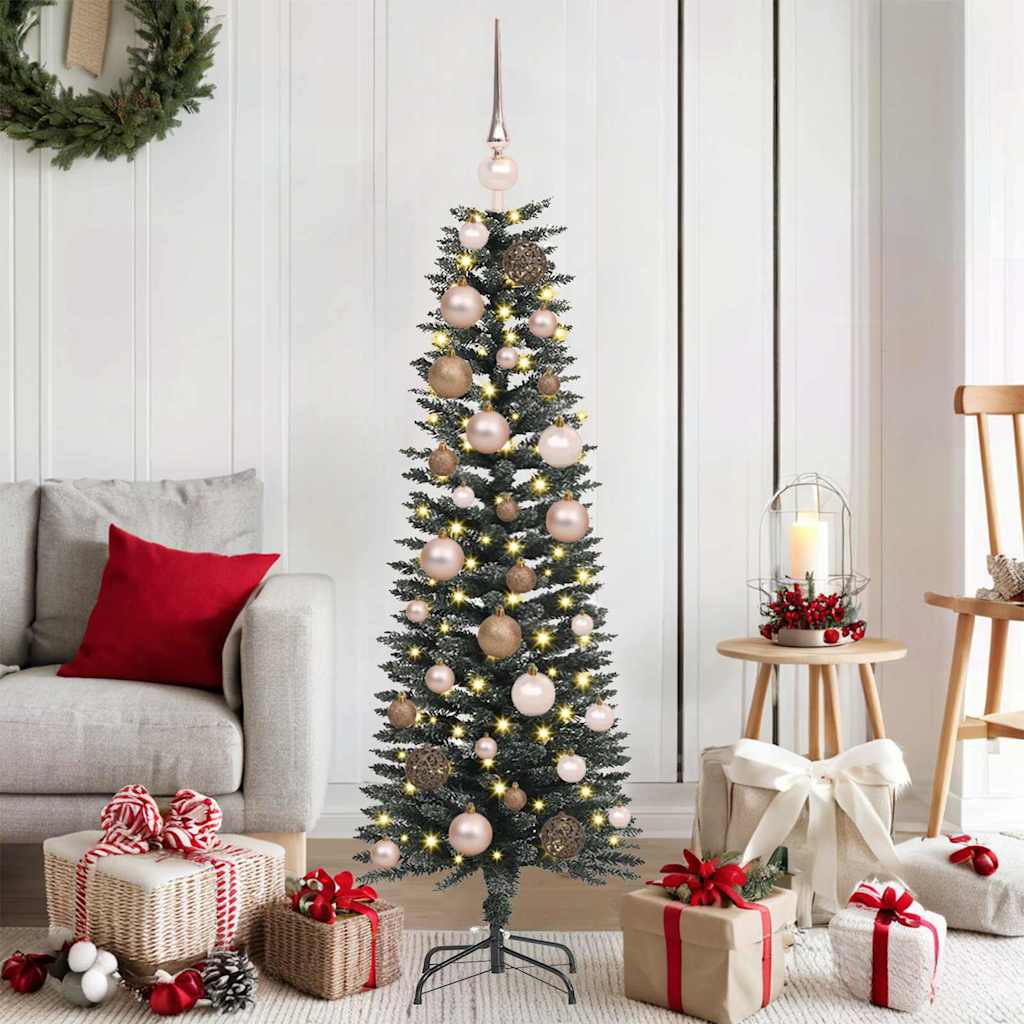 Albero di Natale artificiale con 150 LED Verde 120 cm