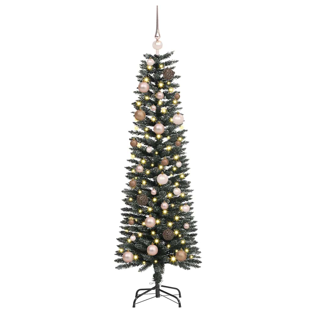 Albero di Natale artificiale con 150 LED Verde 150 cm