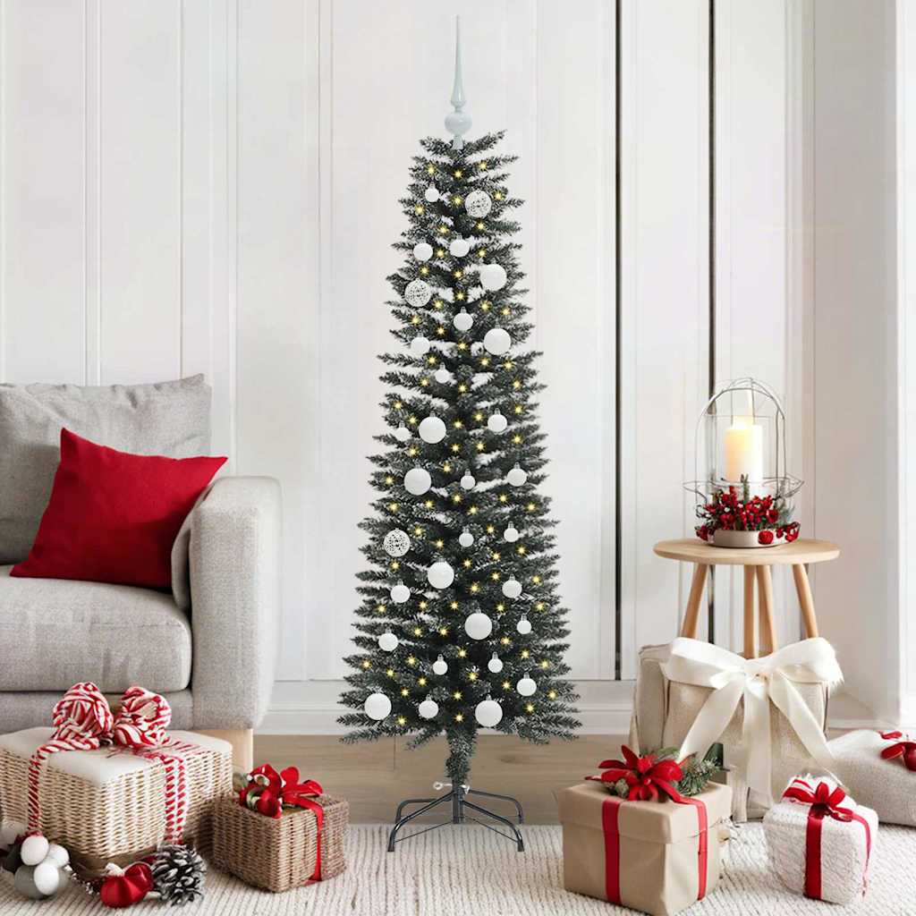 Albero di Natale artificiale con 150 LED Verde 150 cm