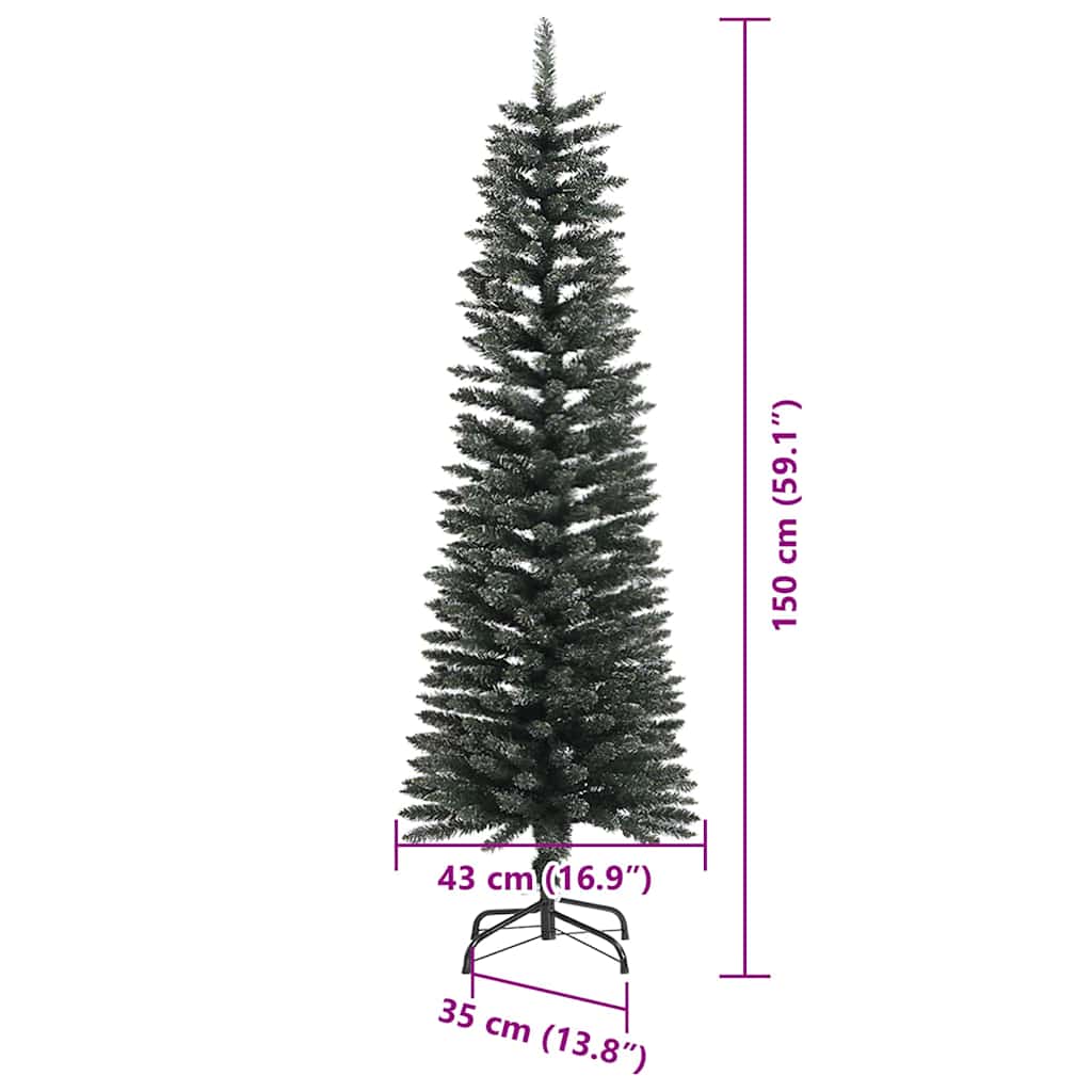 Albero di Natale artificiale con 150 LED Verde 150 cm