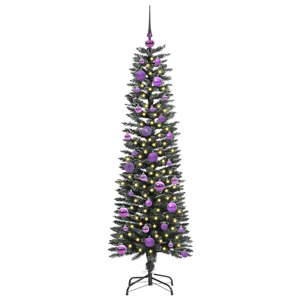 Albero di Natale artificiale con 150 LED Verde 150 cm