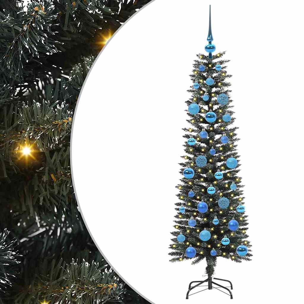 Albero di Natale artificiale con 150 LED Verde 150 cm