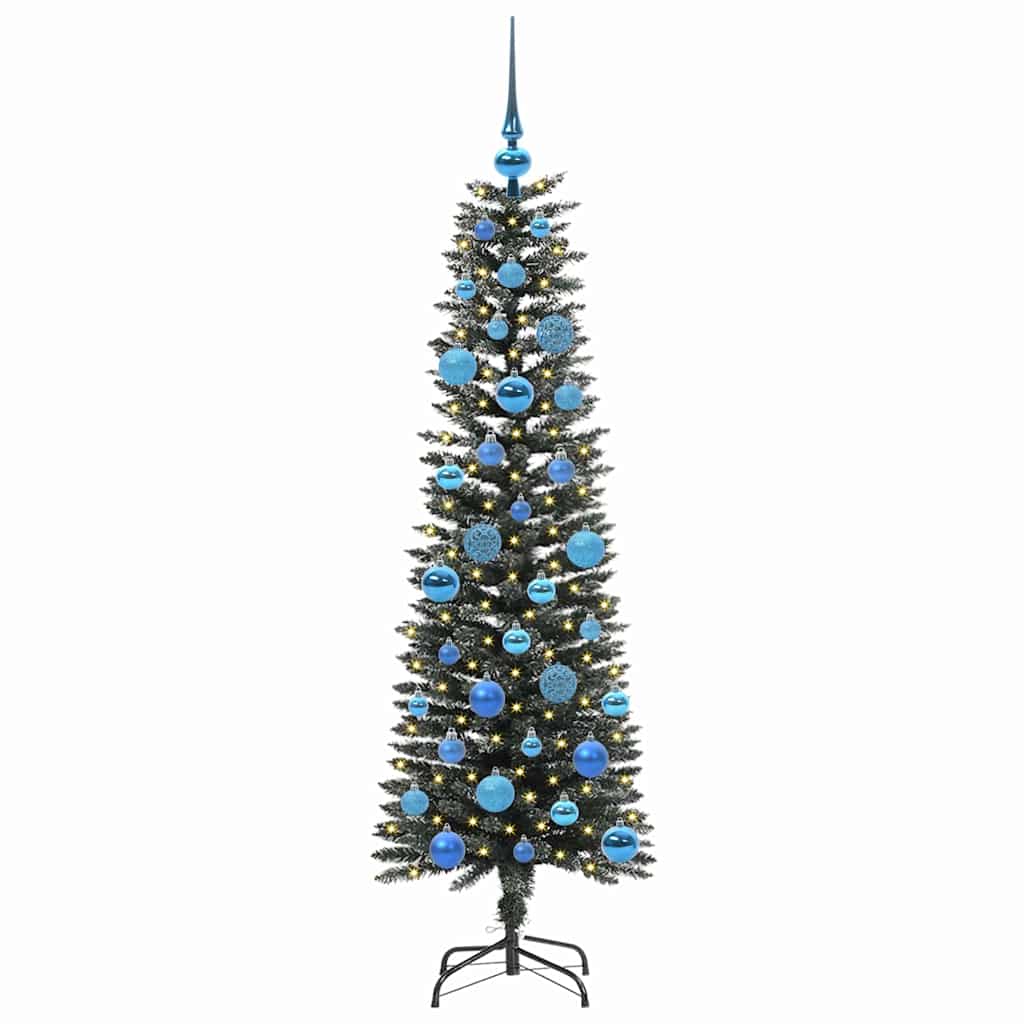 Albero di Natale artificiale con 150 LED Verde 150 cm