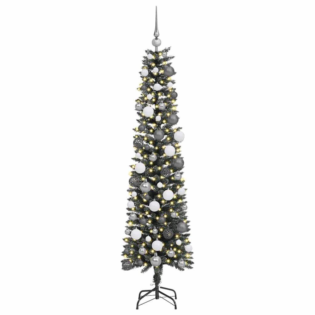 Albero di Natale artificiale con 300 LED Verde 180 cm