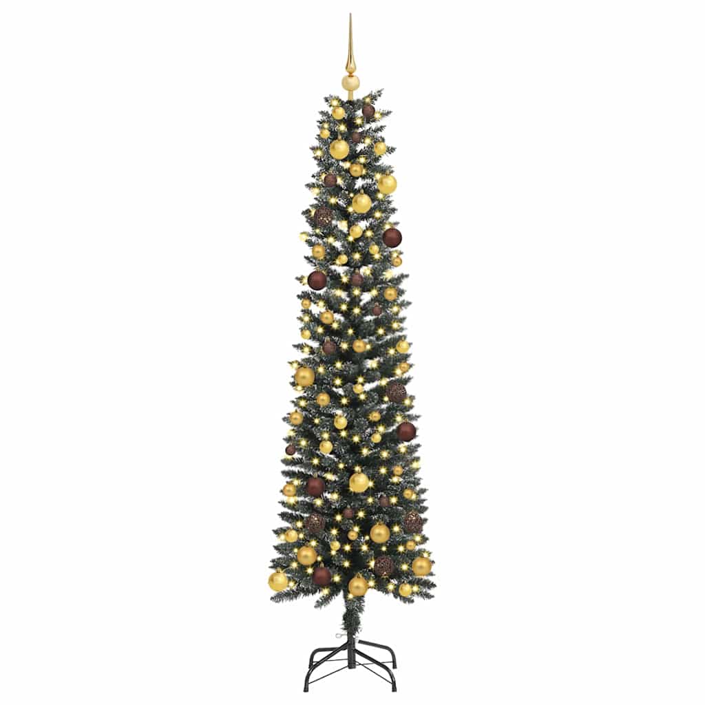 Albero di Natale artificiale con 300 LED Verde 210 cm