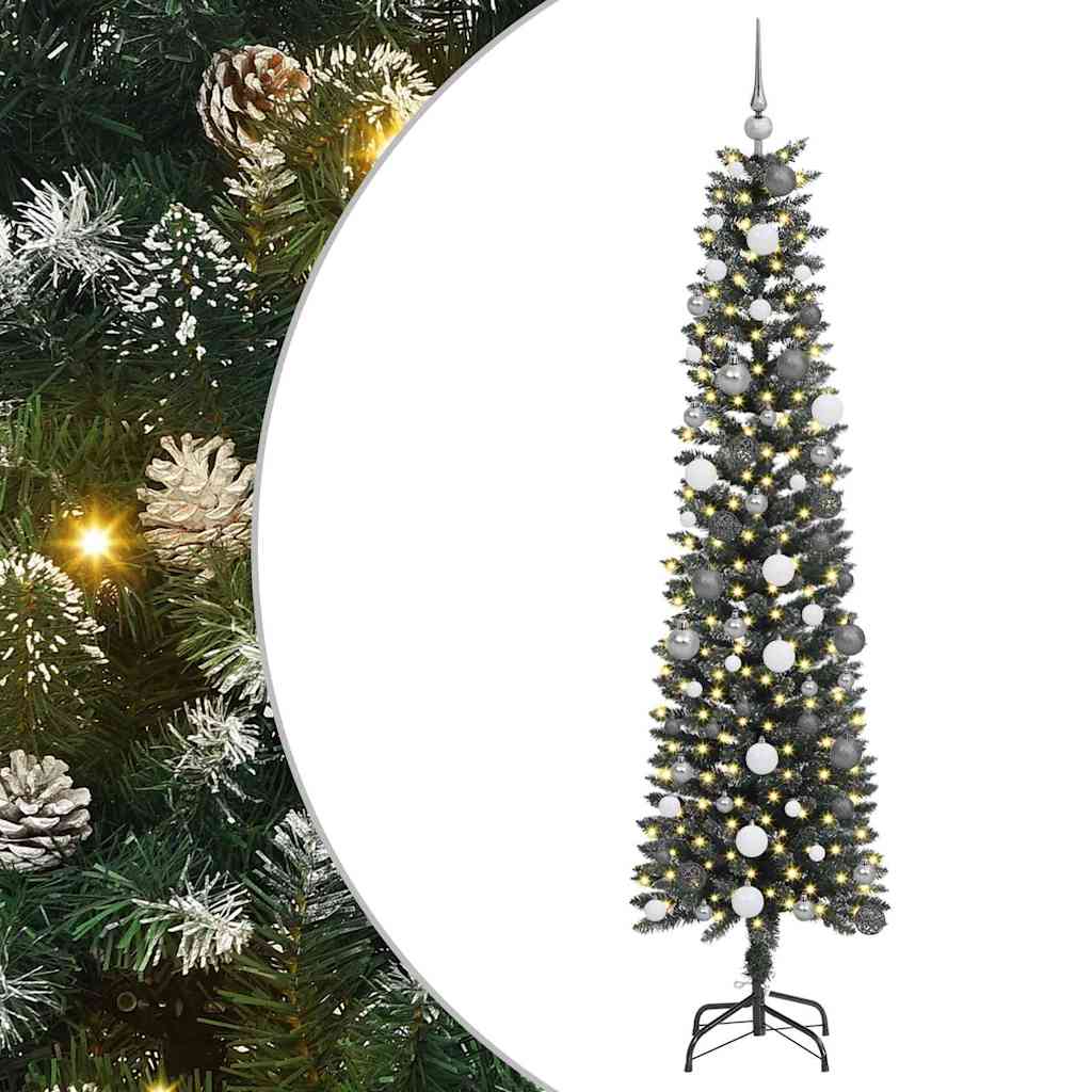 Albero di Natale artificiale con 300 LED Verde 210 cm
